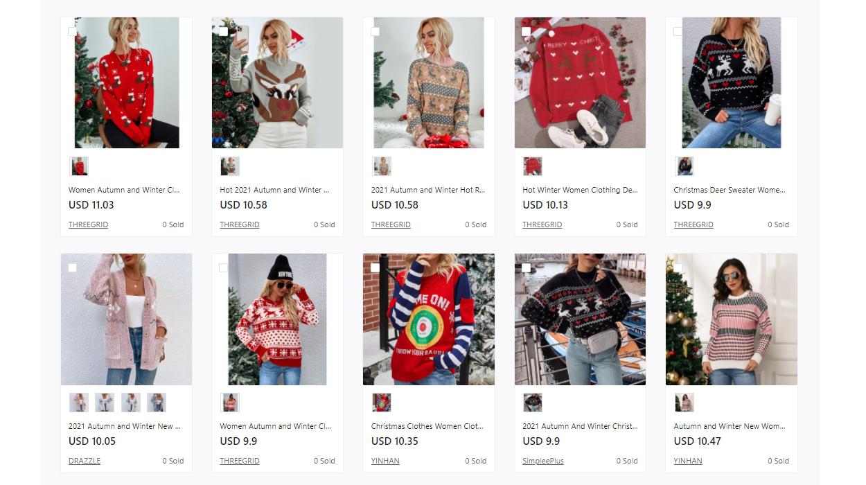 christmas sweaters wholesale